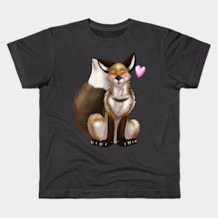 Foxy Friends: Yellow-Grey Kids T-Shirt